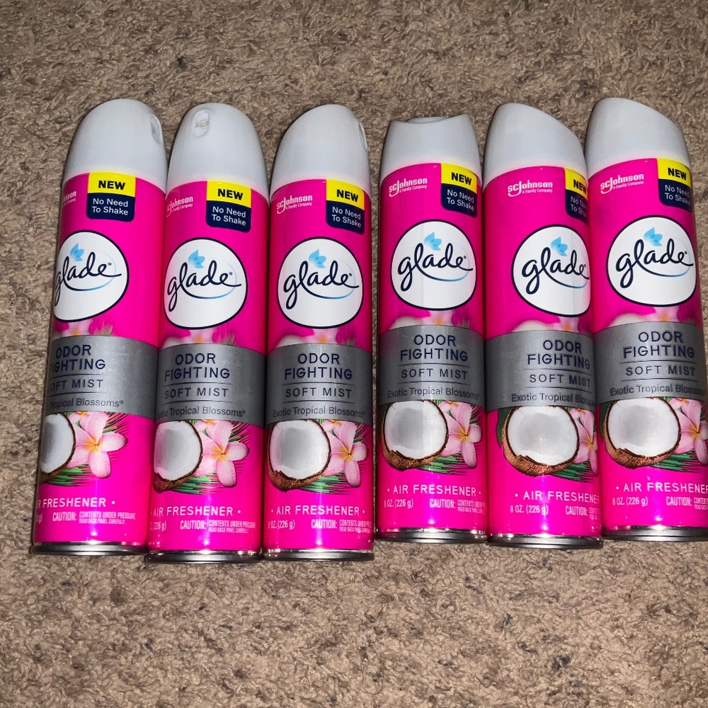 4-Glade Odor Fighting Soft Mist Air Freshener Room Spray